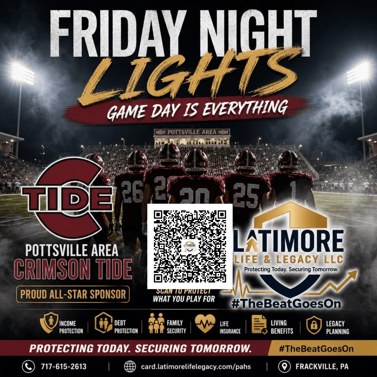 Latimore Life & Legacy LLC — Official All-Star Sponsor of the Pottsville Area Crimson Tide